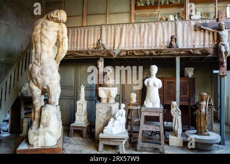 Parigi, Francia, Atelier dello scultore Antoine Bourdelle al Musée Bourdelle (in inglese, museo di bourdelle) a Montparnasse quaters. Solo editoriale. Foto Stock