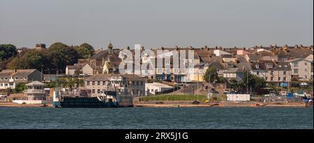 Torpoint, Cornovaglia, Inghilterra, Regno Unito. 6 settembre 2023, porto dei traghetti da Torpoint a Plymouth roro. Foto Stock