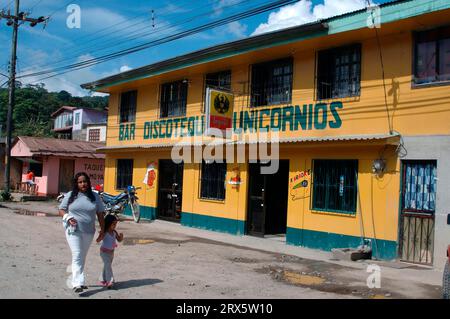 Scena di strada, Santa Elena, Costa Rica Foto Stock