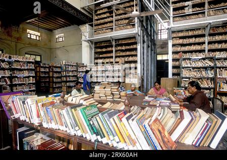 La Biblioteca della Società letteraria di Madras a Chennai, Tamil Nadu, India, Asia. Fu fondata nel 1812, si qualifica come una delle più antiche biblioteche creditizie indiane Foto Stock
