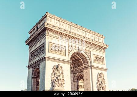 Francia, Ile-de-France, Parigi, Arc de Triomphe Foto Stock