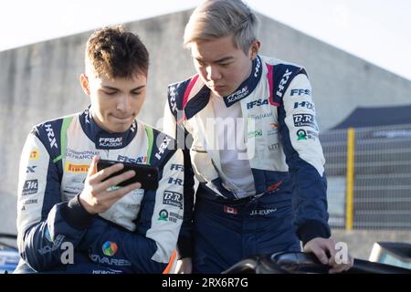 LEUNG Jason CAD, Mygale M21-F4, ritratto, durante la sesta prova del Championnat de France FFSA F4 2023, dal 22 al 24 settembre 2023 sul circuito di Lédenon, Francia - foto Marc de Mattia/DPPI credito: DPPI Media/Alamy Live News Foto Stock