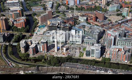 Vista aerea di Whitehall Road nel centro di Leeds, West Yorkshire Foto Stock