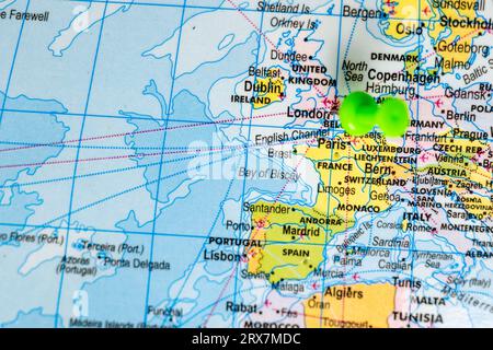 Questa immagine mostra la posizione di Londra Foto Stock