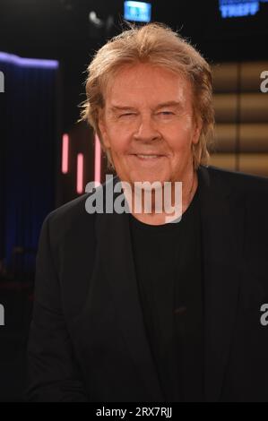 Colonia, Germania. 22 settembre 2023. Il cantante Howard Carpendale è ospite del talk show WDR Kölner Treff Credit: Horst Galuschka/dpa/Alamy Live News Foto Stock