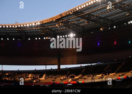 Julien Mattia/le Pictorium - partita di Coppa del mondo di rugby Sud Africa, Irlanda. 23 settembre 2023. Francia/Seine-Saint-Denis/Saint-Denis - lo Stade de France durante la prima partita di Coppa del mondo di rugby tra Sudafrica e Irlanda, allo Stade de France, il 23 settembre 2023. Crediti: LE PICTORIUM/Alamy Live News Foto Stock