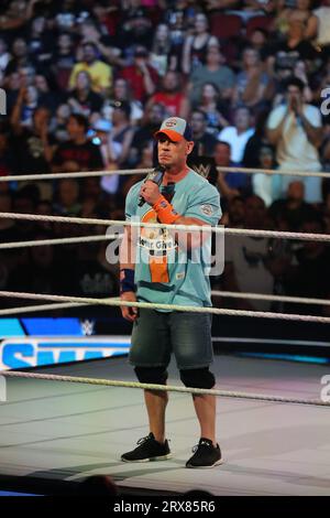 Glendale, Arizona, Stati Uniti. 22 settembre 2023. GLENDALE, ARIZONA - 22 SETTEMBRE: WWE Smackdown alla Desert Diamond Arena il 22 settembre 2023 a Glendale, Arizona. (Foto di Alejandro Salazar/PxImages/Sipa USA) credito: SIPA USA/Alamy Live News Foto Stock