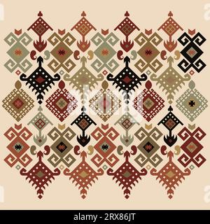 Una ripetizione geometrica creata con forme uniche Illustrazione Vettoriale