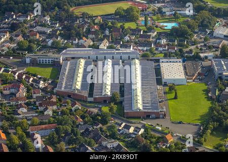 Vista aerea, Hammer Straße Industrial Park, Standard-Metallwerke GmbH, Werl, Werl-Unnaer Börde, Renania settentrionale-Vestfalia, Germania, GERMANIA, Europa, commercio Foto Stock