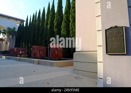 Culver City, California: Il municipio di Culver City si trova al 9770 di Culver Blvd Foto Stock