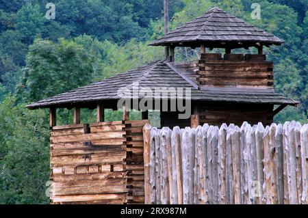 Fort Delaware Museum of Colonial History, Upper Delaware Wild and Scenic River, New York Foto Stock