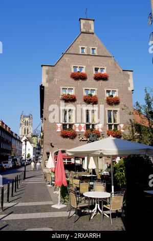 Ristorante Grosser Kiepenkerl, Munster, Renania settentrionale-Vestfalia, Germania Foto Stock