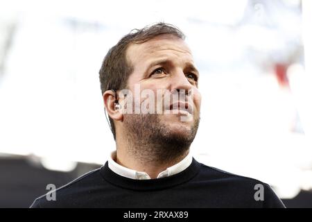 AMSTERDAM - Rafael van der Vaart durante il match olandese Eredivisie tra Ajax e Feyenoord alla Johan Cruijff Arena il 24 settembre 2023 ad Amsterdam, Paesi Bassi. ANP MAURICE VAN STEEN Foto Stock