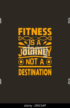 t-shirt vector gym dal design motivazionale Illustrazione Vettoriale