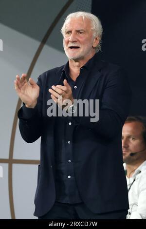 Direttore sportivo e allenatore ad interim Rudi Voeller della Germania Fussball LŠnderspiel Deutschland - Frankreich © diebilderwelt / Alamy Live News Foto Stock