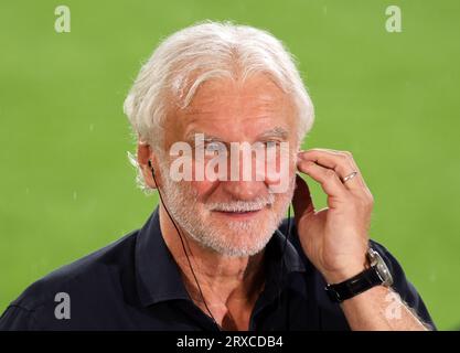 Direttore sportivo e allenatore ad interim Rudi Voeller della Germania Fussball LŠnderspiel Deutschland - Frankreich © diebilderwelt / Alamy Live News Foto Stock