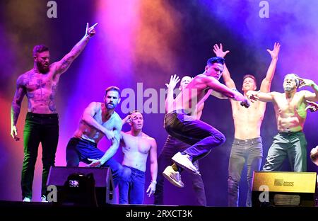 Magic Mike si esibisce durante il giorno 2 di The Life Is Beautiful 2023 il 23 settembre 2023 a Las Vegas, Nevada. Foto: Casey Flanigan/imageSPACE Foto Stock