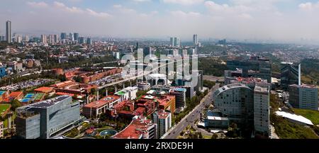 Scena aerea dell'area di Santa Fe a città del Messico, Messico Foto Stock