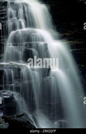 Ozone Falls, Ricketts Glen State Park, Pennsylvania Foto Stock