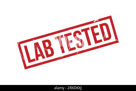 Vector con sigillo in gomma testato in laboratorio Illustrazione Vettoriale