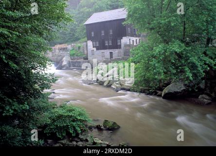 McConnell Mill & Slippery Rock Creek, McConnell Mill State Park, Pennsylvania Foto Stock