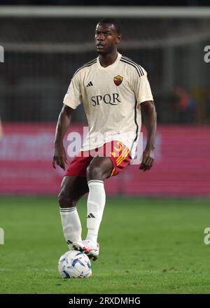 Torino, Italia. 24 settembre 2023. Evan N'Dicka della AS Roma durante la partita di serie A allo Stadio grande Torino, Torino. Il credito fotografico dovrebbe leggere: Jonathan Moscrop/Sportimage Credit: Sportimage Ltd/Alamy Live News Foto Stock