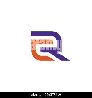 Logo CR. Icona RC lettera Illustrazione Vettoriale