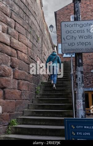 Centro di Chester, Regno Unito Foto Stock