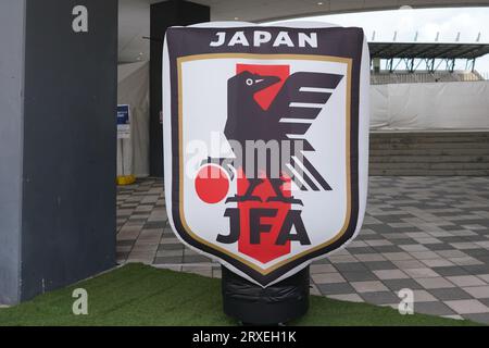 Fukuoka, Giappone. 23 settembre 2023. General View Football/Soccer : partita amichevole internazionale femminile tra il Giappone 8-0 e l'Argentina allo Stadio Kitakyushu di Fukuoka, Giappone . Credito: SportsPressJP/AFLO/Alamy Live News Foto Stock