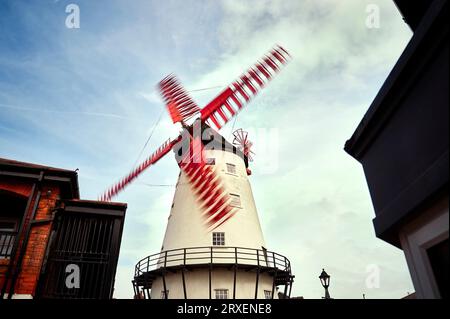 Marsh Mill a Thornton sulla costa di Fylde costruito nel 1794 Foto Stock