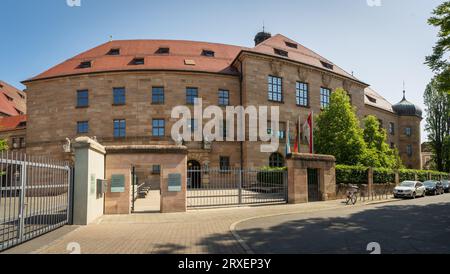 Palazzo di giustizia, Norimberga, Baviera, Germania Foto Stock