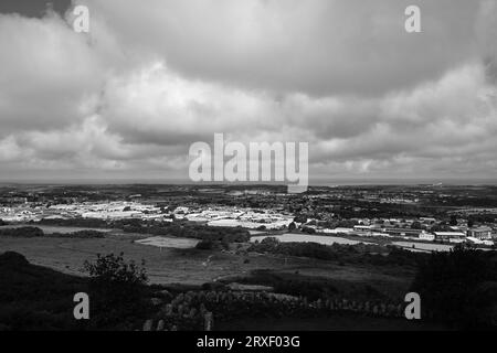 CARN BREA CASTLE TOR E MONUMENT REDRUTH CORNWALL Foto Stock