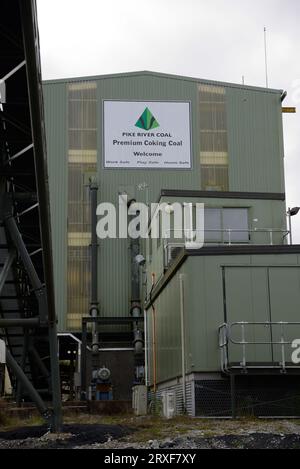 GREYMOUTH, NUOVA ZELANDA, circa 2010: Impianto di lavaggio del carbone presso la miniera di carbone di Pike River, circa 2010 vicino a Greymouth, nuova Zelanda, Foto Stock