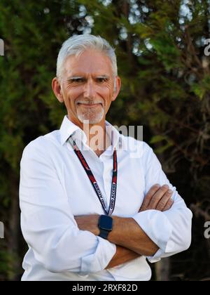 Circuito del Gran Premio di Suzuka, 24 settembre 2023: Damon Hill posa per una fotografia durante il Gran Premio di Formula 1 del Giappone 2023. Corleve/Alamy Live News Foto Stock