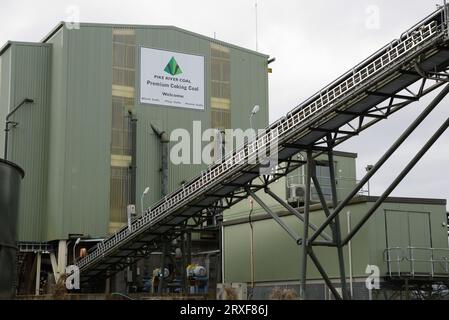 GREYMOUTH, NUOVA ZELANDA, circa 2010: Impianto di lavaggio del carbone presso la miniera di carbone di Pike River, circa 2010 vicino a Greymouth, nuova Zelanda, Foto Stock