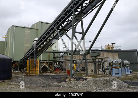 GREYMOUTH, NUOVA ZELANDA, circa 2010: Impianto di lavaggio del carbone presso la miniera di carbone di Pike River, circa 2010 vicino a Greymouth, nuova Zelanda, Foto Stock