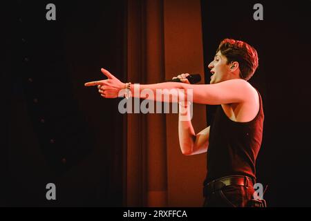 Berna, Svizzera. 23 settembre 2023. Il cantautore britannico Henry Moodie esegue un concerto dal vivo al Bierhübeli di Berna. (Foto: Gonzales Photo - Tilman Jentzsch). Foto Stock