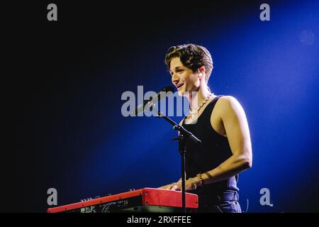 Berna, Svizzera. 23 settembre 2023. Il cantautore britannico Henry Moodie esegue un concerto dal vivo al Bierhübeli di Berna. (Foto: Gonzales Photo - Tilman Jentzsch). Foto Stock