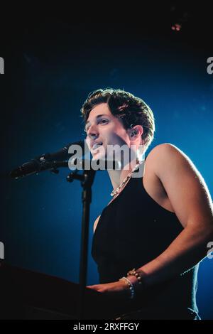 Berna, Svizzera. 23 settembre 2023. Il cantautore britannico Henry Moodie esegue un concerto dal vivo al Bierhübeli di Berna. (Foto: Gonzales Photo - Tilman Jentzsch). Foto Stock