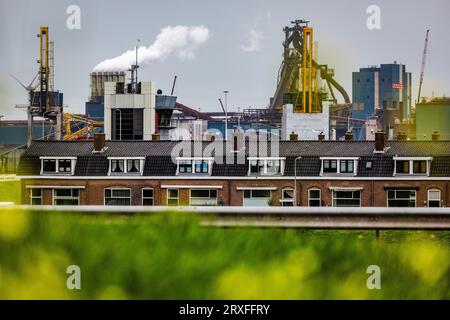 IJMUIDEN - l'acciaieria Tata Steel IJmuiden. ANP JEFFREY GROENEWEG netherlands Out - belgium Out Foto Stock