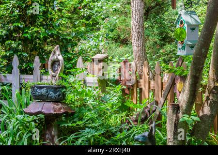 Garden Scene in McLeansville, NC. Foto Stock