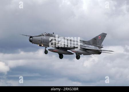 Sukhoi Su22 Fitter dell'aviazione polacca Foto Stock