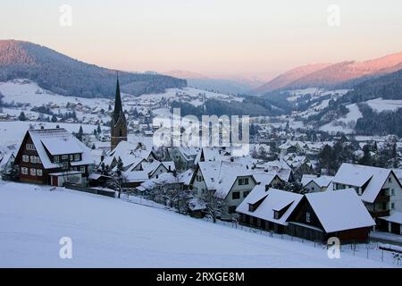 Baiersbronn, Northern Black Forest, Winter, Germania, Northern Black Forest, Europa Foto Stock