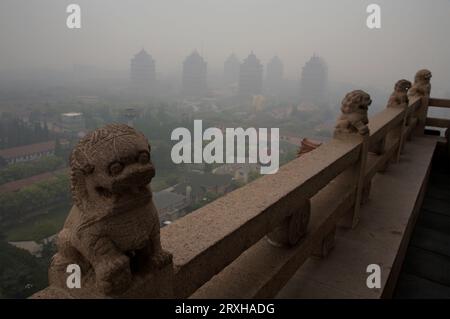 Agricoltura e industria cooperativa nel villaggio di Huaxi; Pechino, Cina Foto Stock