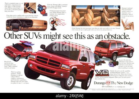 Vintage 14 dicembre 1998 Time Magazine Advert, USA Foto Stock