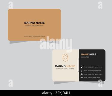 Design professionale dei biglietti da visita Illustrazione Vettoriale