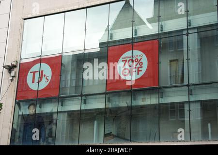 TJ Hughes si trasferisce in Church Street nel centro di Liverpool. Foto Stock
