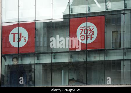 TJ Hughes si trasferisce in Church Street nel centro di Liverpool. Foto Stock