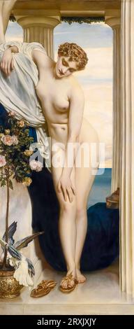 Frederic Leighton, Venus Disrobing for the Bath, dipinto ad olio su tela, 1867 Foto Stock