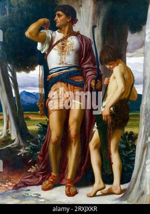 Frederic Leighton, Token to David di Jonathan, pittura ad olio su tela, circa 1868 Foto Stock